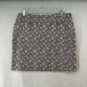 NWT Banana Republic Floral Mini‎ Skirt Women's Size 10 Navy Red White